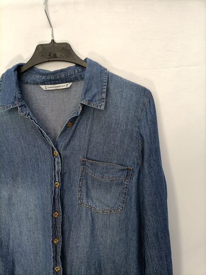 STRADIVARIUS. Camisa vaqueraT.m