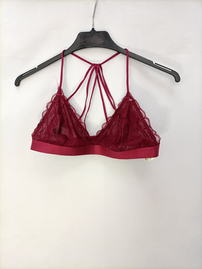 ADHARA. Sujetador burdeos T.s/m