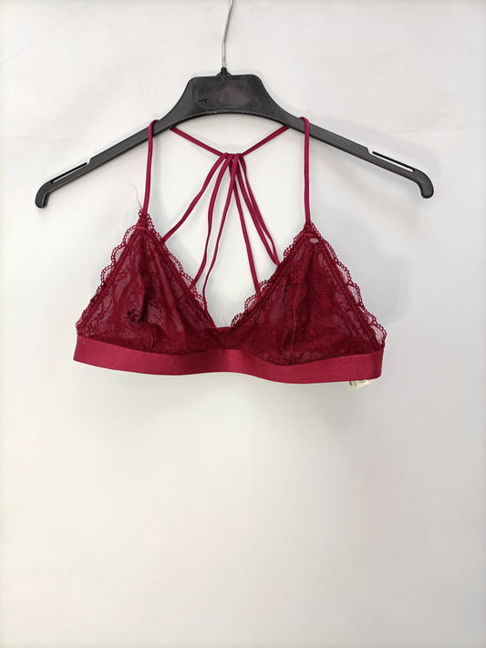 ADHARA. Sujetador burdeos T.s/m