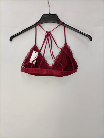 ADHARA. Sujetador burdeos T.s/m