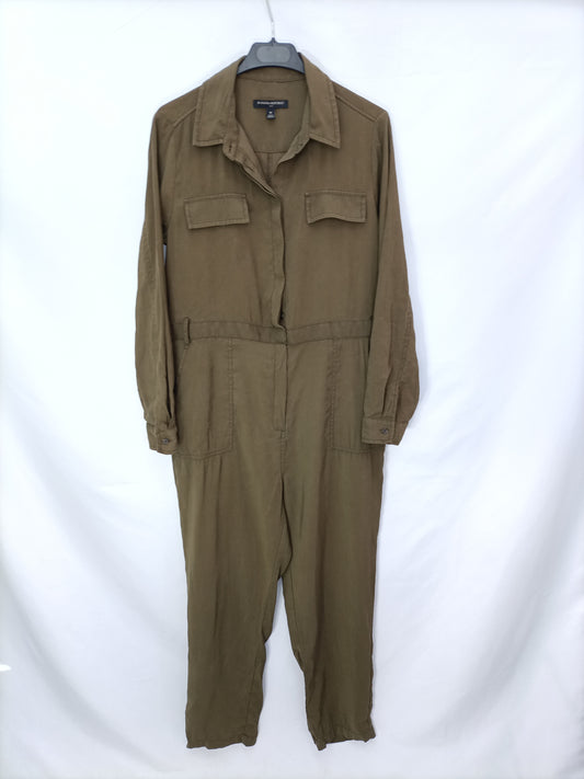 BANANA REPUBLIC. Mono verde fluido T.10(46)