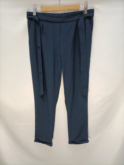 CERISE BLUE. Flowy blue trousers Tl