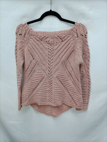 OTRAS. Jersey rosa troquelado T.u(m)