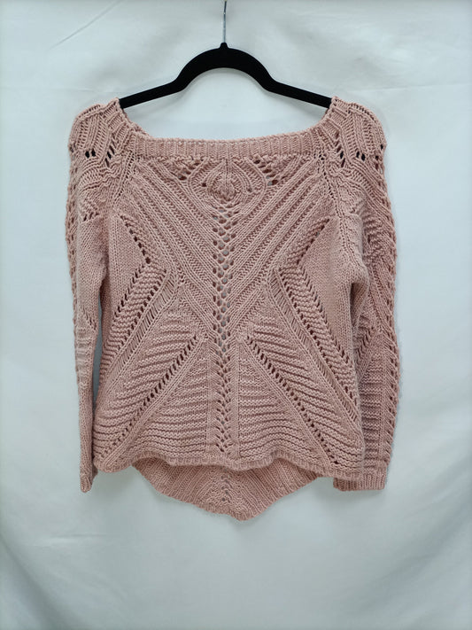 OTRAS. Jersey rosa troquelado T.u(m)