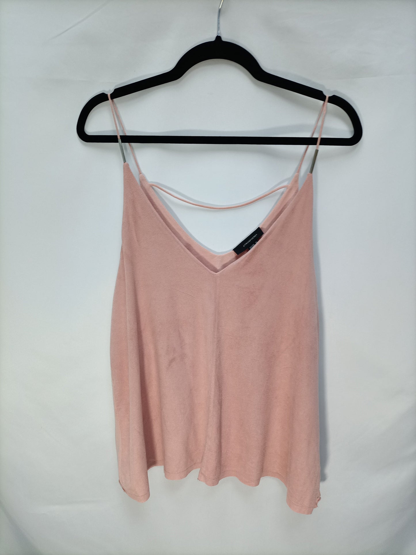 PRIMARK. Top rosa doble textura T.44