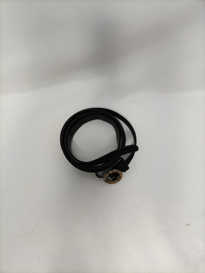 INTROPIA. Cinturón piel negro T.u