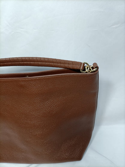 COCCINELLE. Brown leather bag