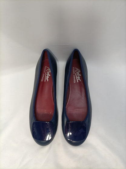 ROBER. Bailarina azul piel T.39