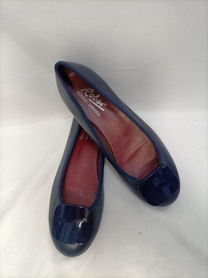 ROBER. Bailarina azul piel T.39