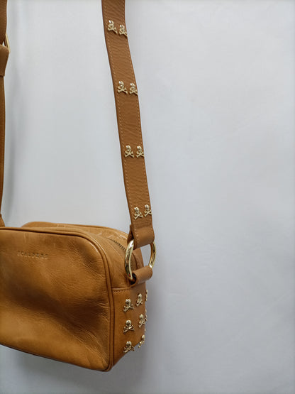 SCALPERS. Beige skull bag T.39