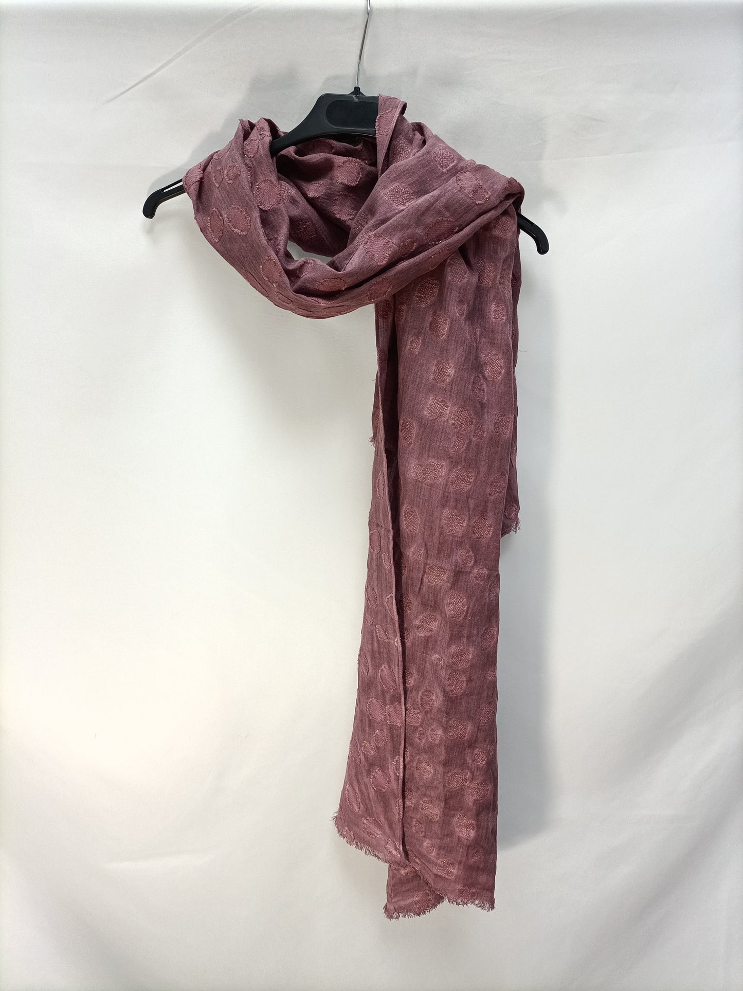 INTROPIA. Pink polka dot scarf.