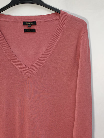 MASSIMO DUTTI. Fluid pink sweaterT.m