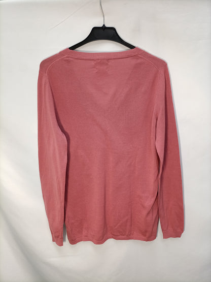 MASSIMO DUTTI. Fluid pink sweaterT.m