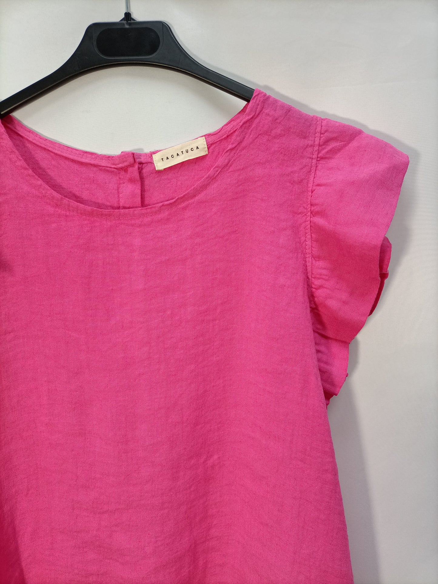 TACATUCO. Pink linen blouse Tu (l)