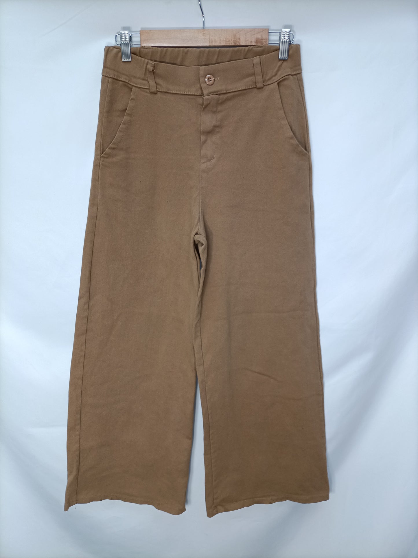 TACATUCA. Pantalón ancho camel T.l
