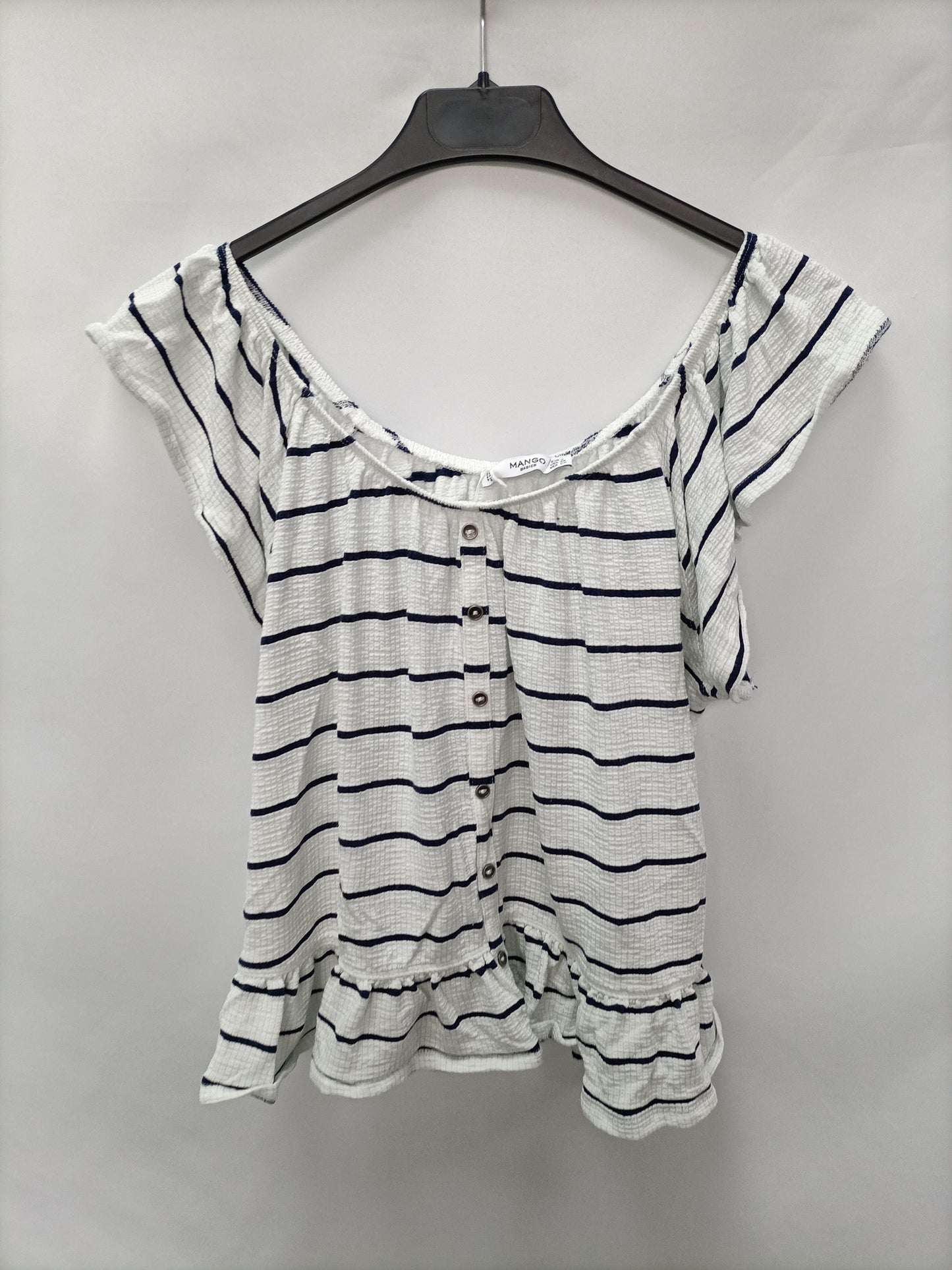 MANGO. Camiseta rayas marineras