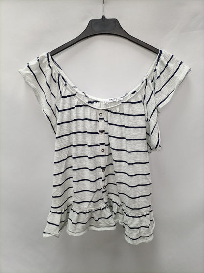 MANGO. Camiseta rayas marineras