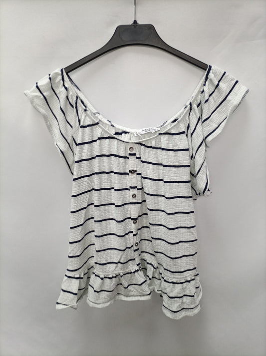 MANGO. Camiseta rayas marineras