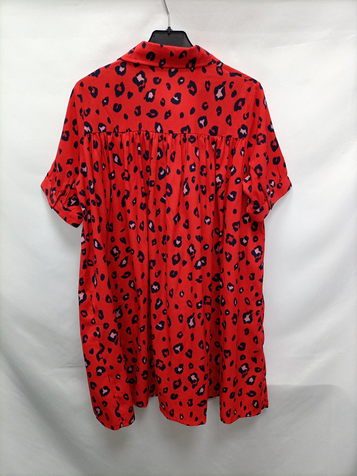 KLING. Vestido rojo animal print  T.xs