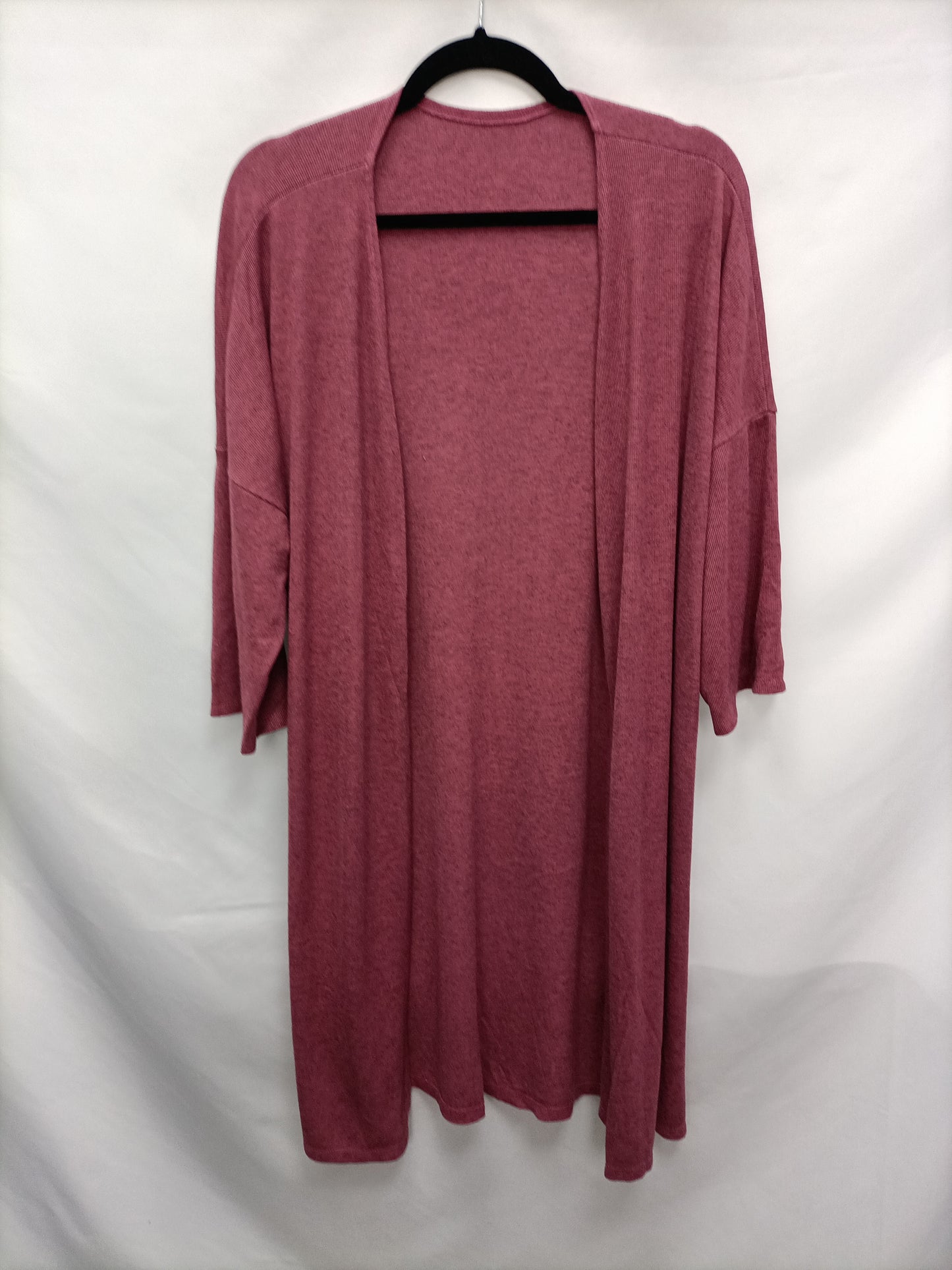 OTRAS. Cárdigan fluido rosa  T.u