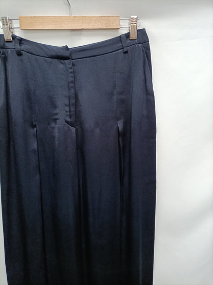 UTERQÜE. Pantalón palazzo azul T.s