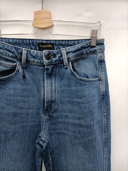 MASSIMO DUTTI. Pantalón vaquero recto T.38