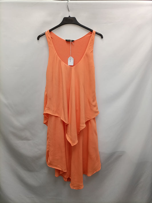 MASSIMO DUTTI. Vestido volante T.s