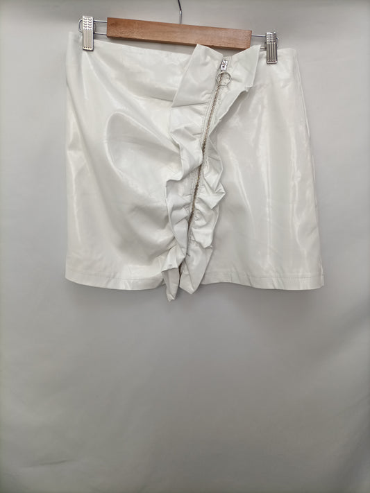 MANGO. White skirt Tm