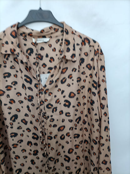 BROWNIE. Anima print shirt dress T.xs/s