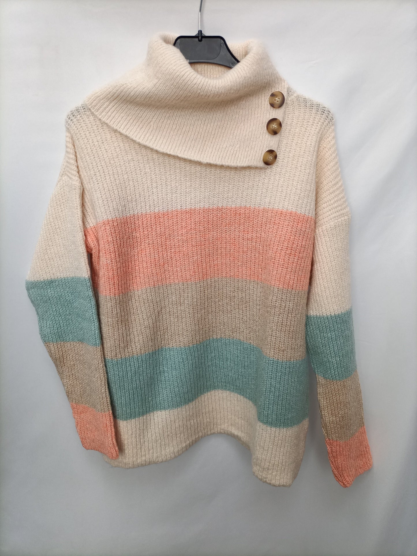 ONLY. Jersey rayas pastel T.m