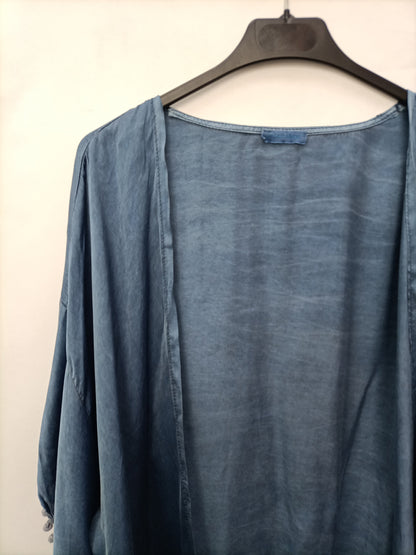 RENATTA&CO. Kimono azul borlas T.u