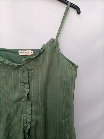 SEASON. Top verde rayas T.m