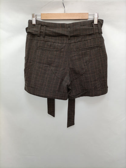 WILLOW&CLAI .Shorts cuadros gris T.38