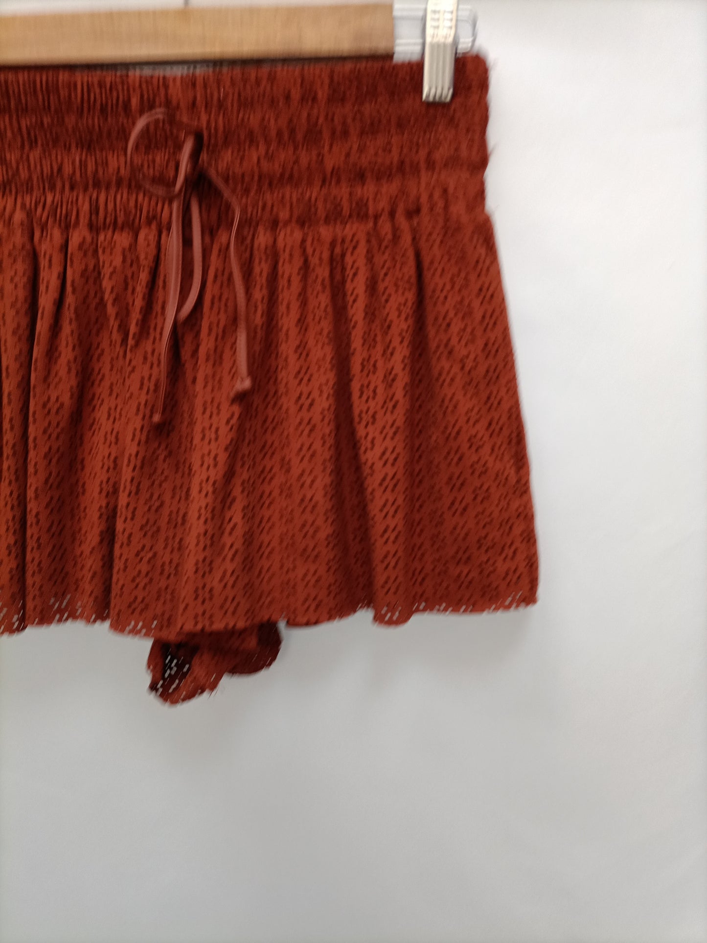 ZARA. Shorts troquelado antelina T.s