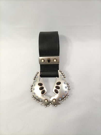 ISABEL MARANT. Silver buckle belt. Tl