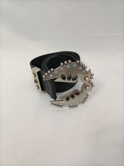 ISABEL MARANT. Silver buckle belt. Tl