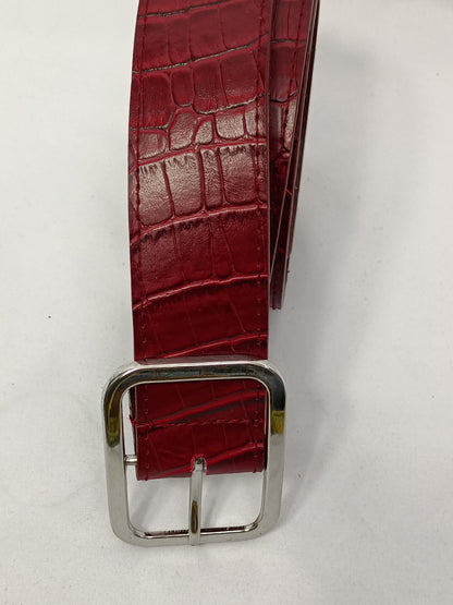 OTRAS. Cinturón burdeos serpiente. T.u