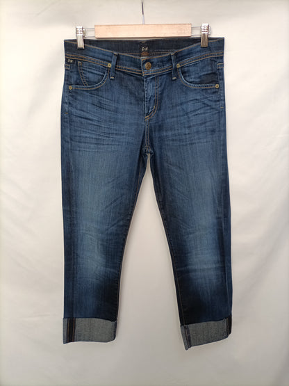 CINTIZENS. Distressed trousers with a hemline in size 40