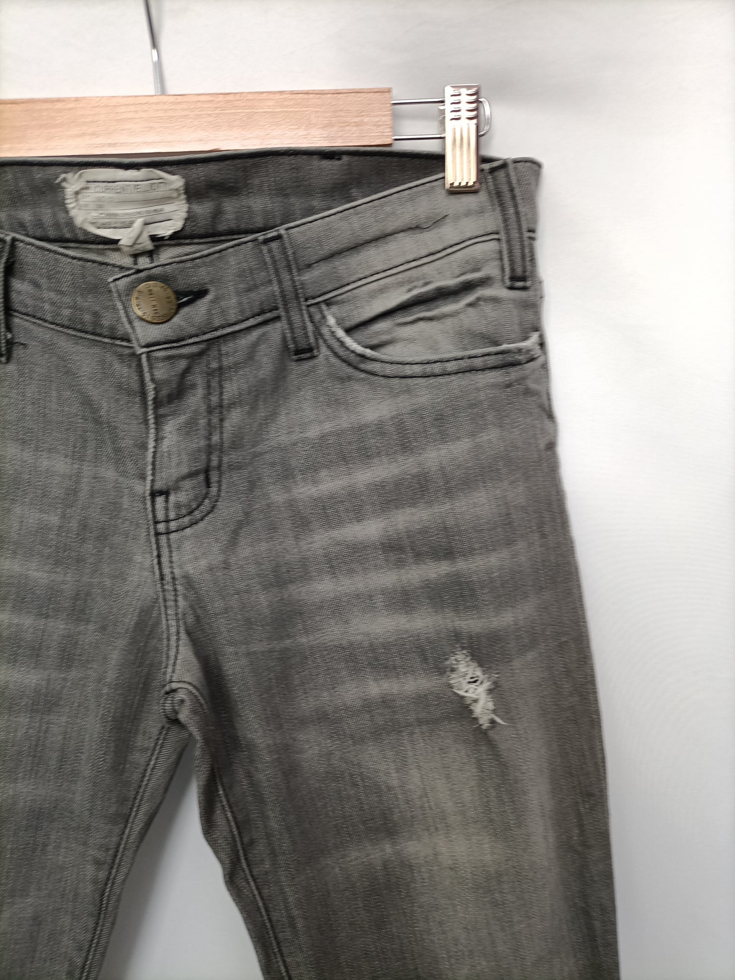 CURRENT ELLIOT. Ripped grey trousers size 40