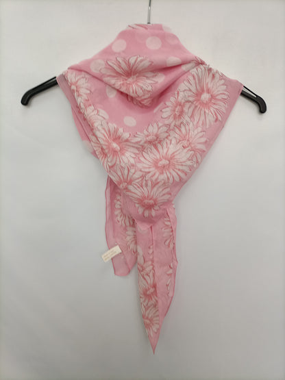 OTHERS. Pink floral scarf