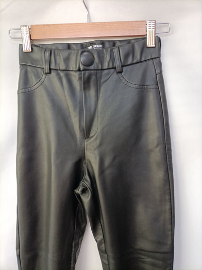 ZARA. Leggins polipiel  T.xs
