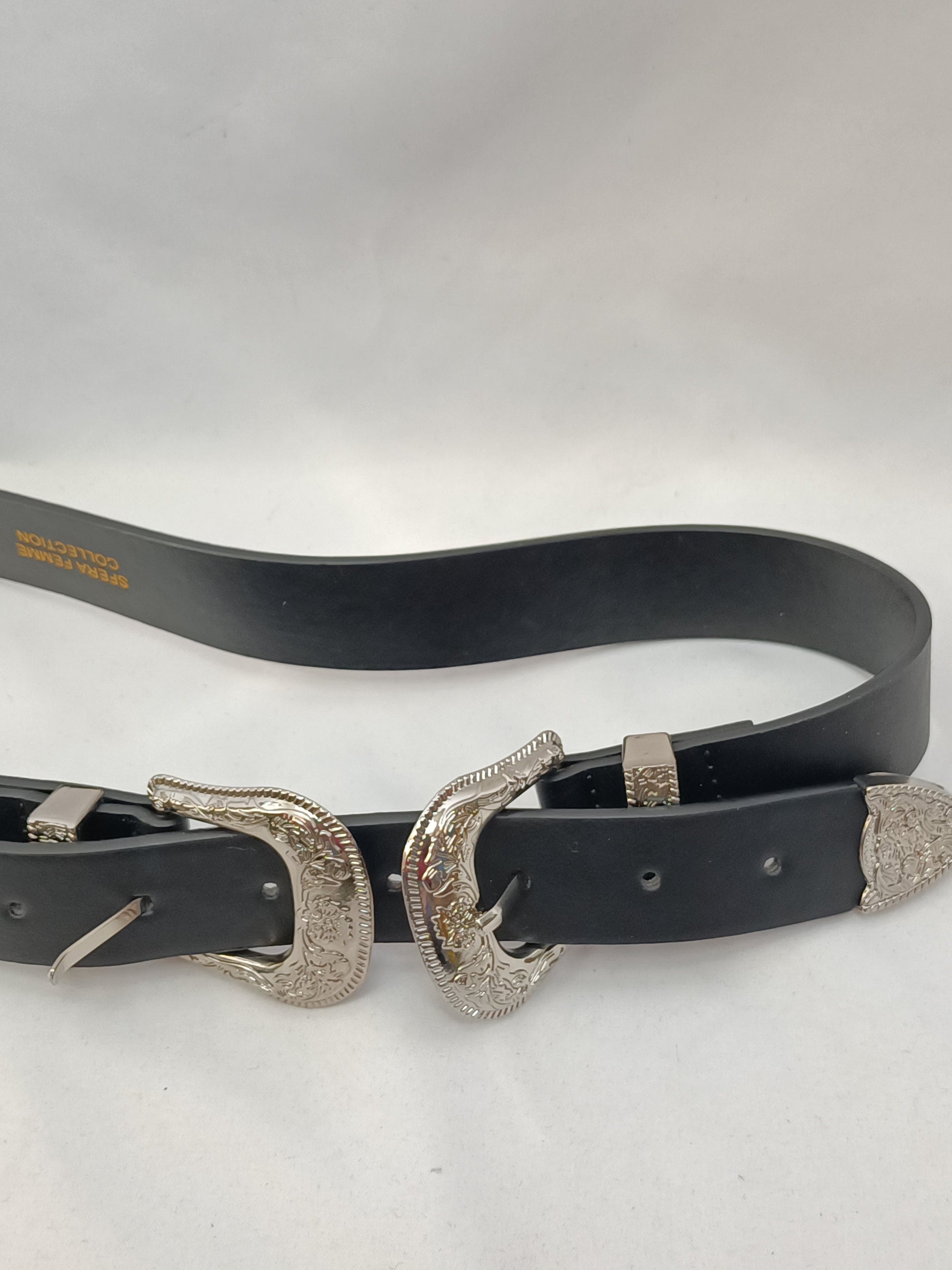 Cinturón negro hebillas – Hibuy market - Main Image