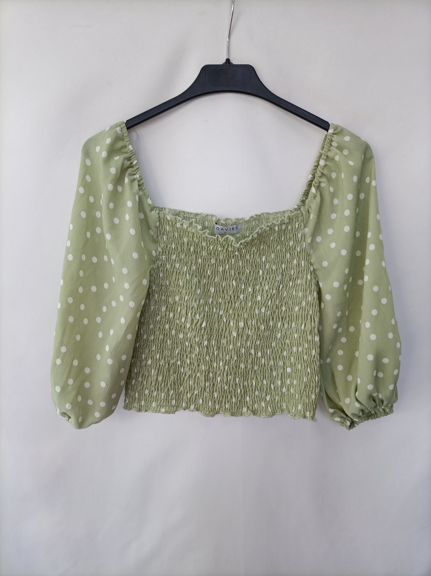 LOAVIES. Top verde nido de abeja T.s