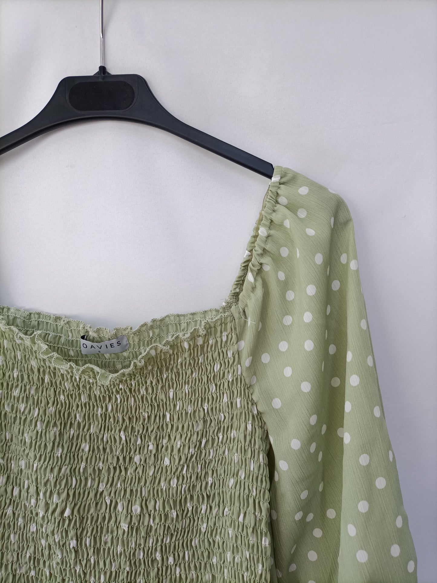 LOAVIES. Top verde nido de abeja T.s