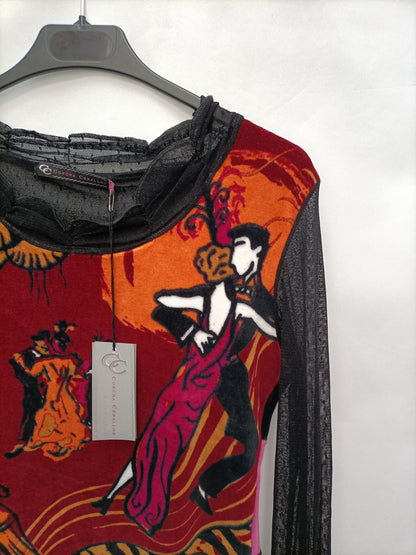 CONCHA CEBALLOS. Top Doble textura T.s