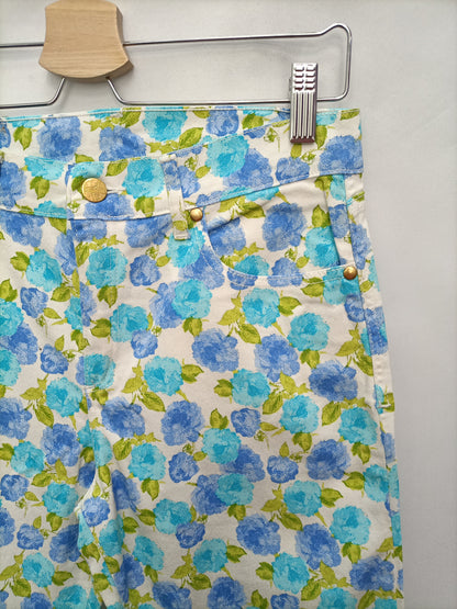 CALCON. Floral trousers size 40