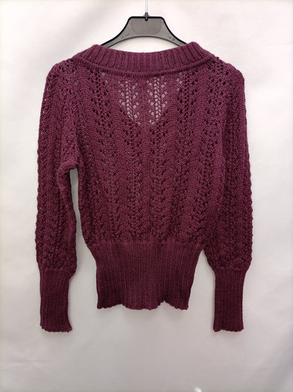 BAROCCO. Jersey burdeos troquelado T.u (s)