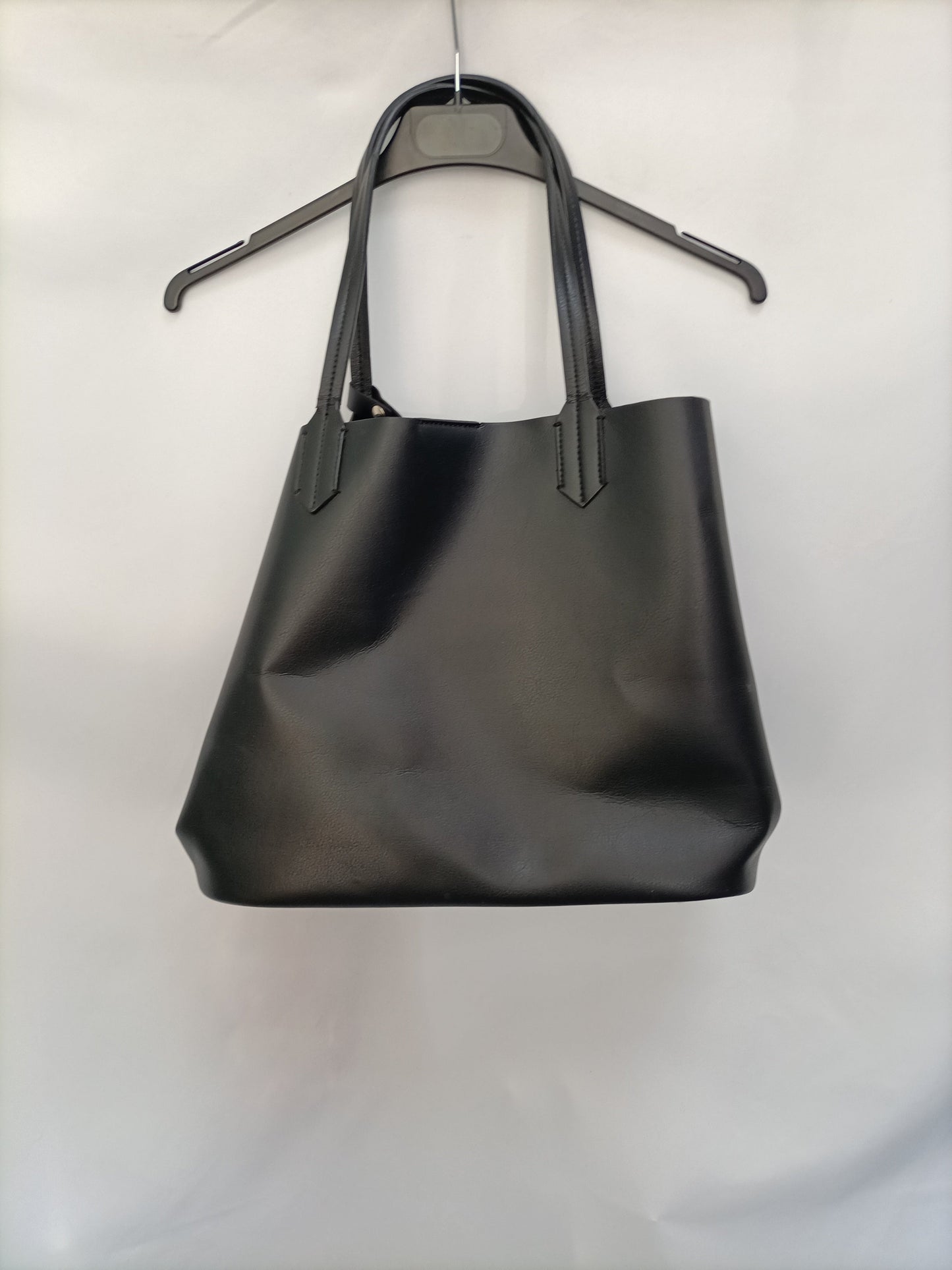 MANGO. Black shopper bag