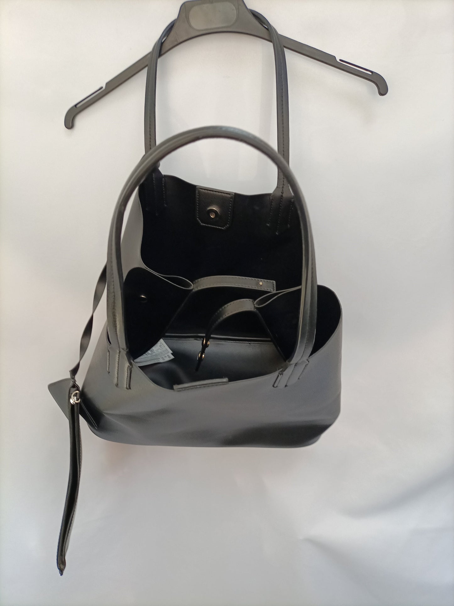 MANGO. Black shopper bag