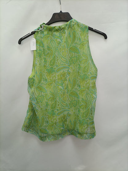 CORTEFIEL. Blusa seda T.40 (S)